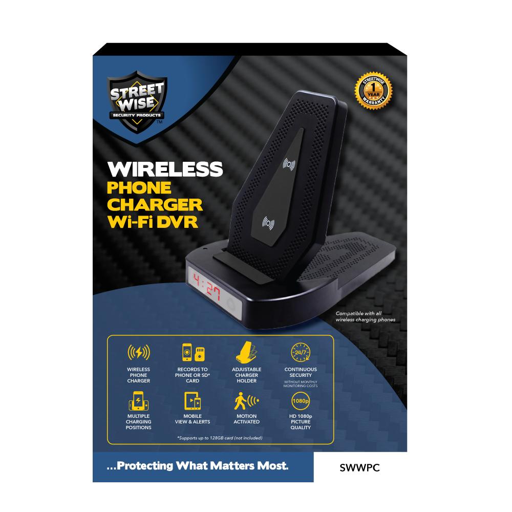 Wireless Phone Charger Wi-Fi DVR
